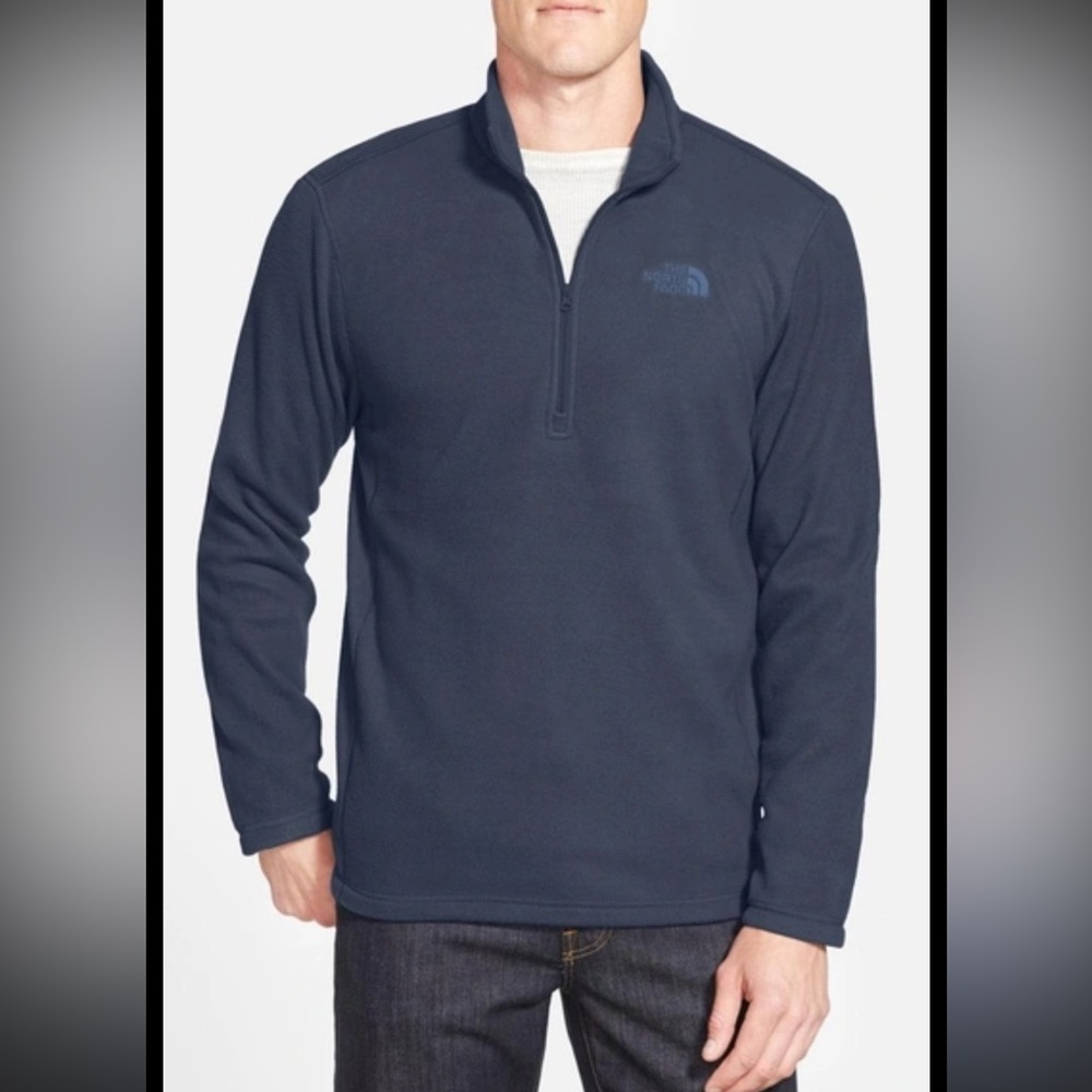 The North Face Men's Dark Blue Zip-Up Sweater